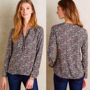 Anthropologie • Meadow Rue Luana Beautiful Floral Blouse